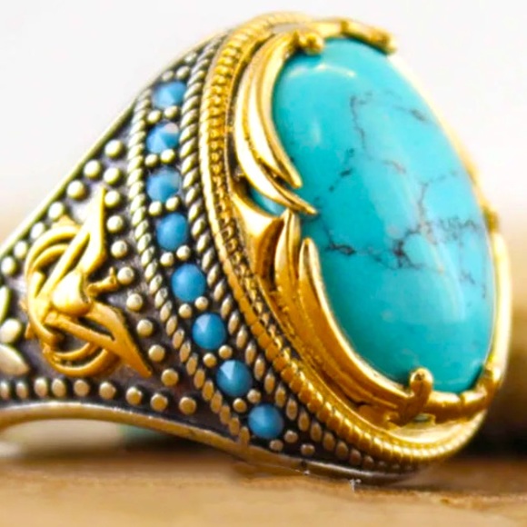 Bohemian   Stone Rings - Picture 1 of 4